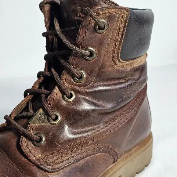 Vintage Panama Jack Brown Leather Ankle Boots Women's EU Size 38 US 7 - Picture 9 of 12